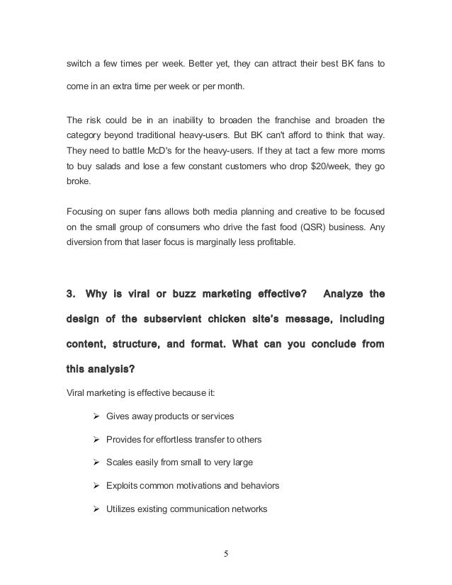 burger king case study answers